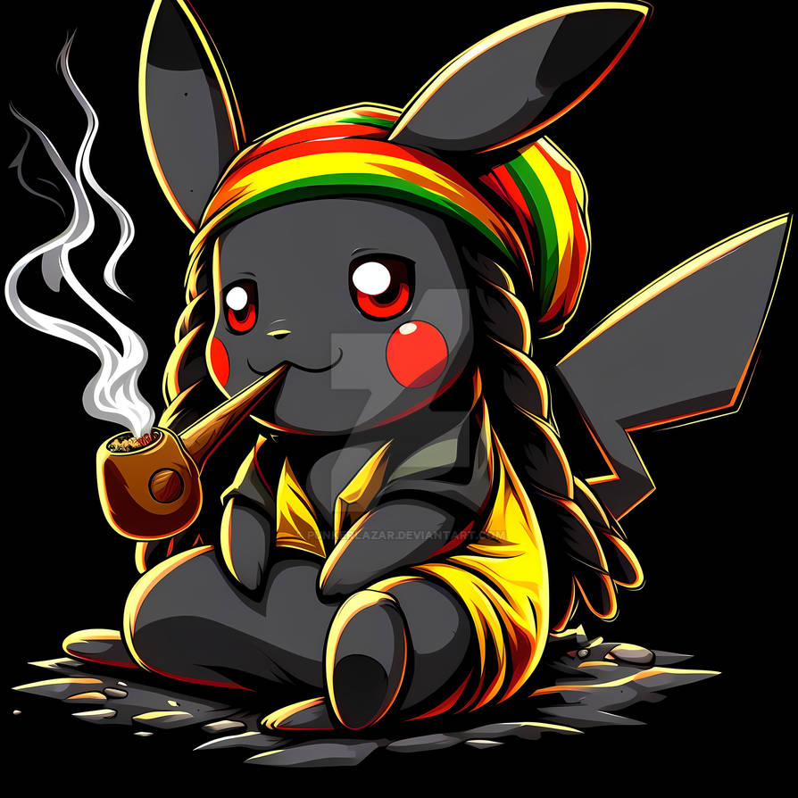 (Open) Black Rasta Pika 2 (4K) by PunkerLazar on DeviantArt