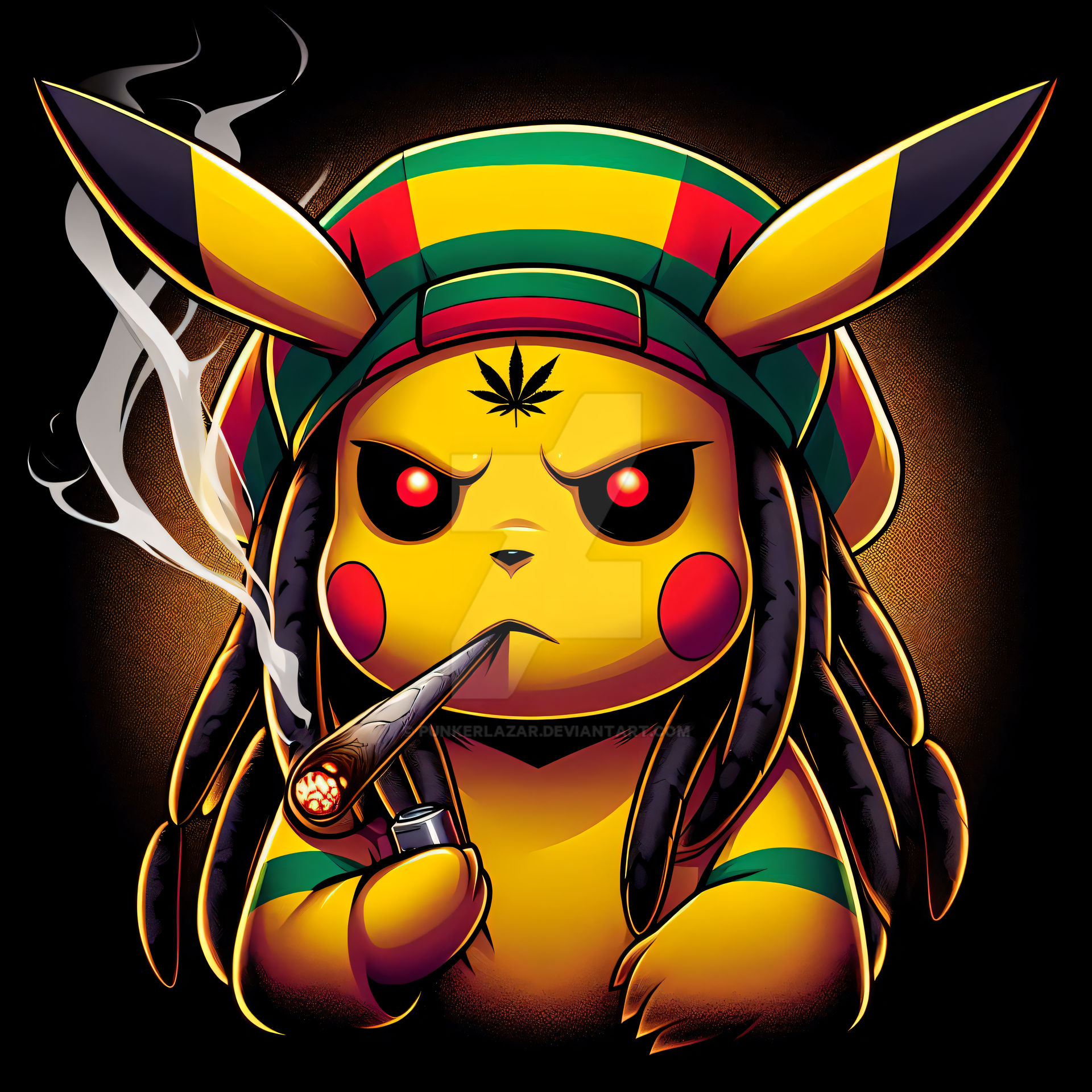 Dark Rasta Pika 2 (4k) by PunkerLazar on DeviantArt