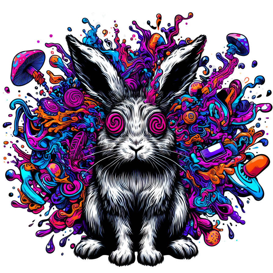 Lsd rabbit 2 by PunkerLazar on DeviantArt