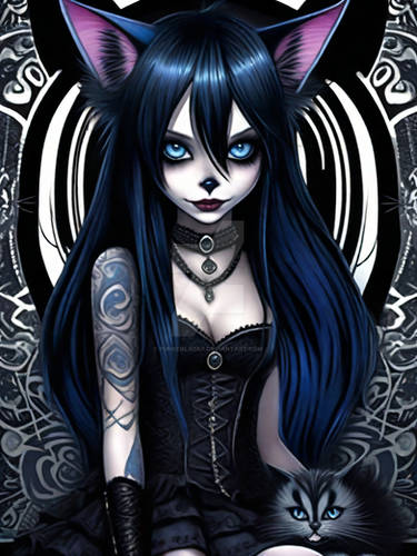 Goth Cat Girl