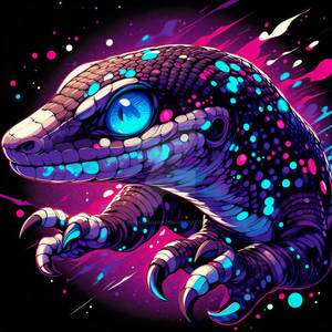 LSD Vision Cute Lizard (4)