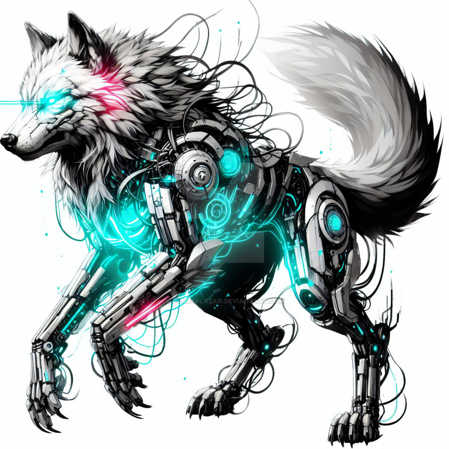 Computer Wolf Deviantart Cyberwolf (3) by PunkerLazar on DeviantArt