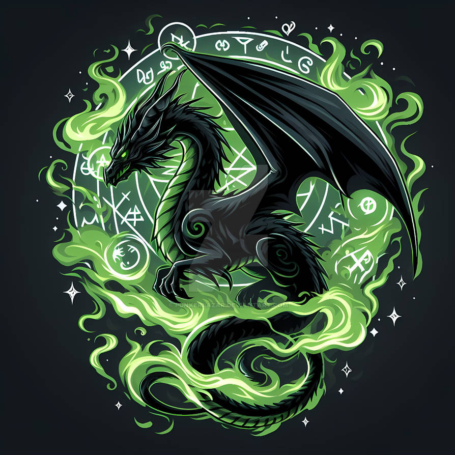 Pattern Dragon Blaack Black Dragon Design (3) by PunkerLazar on DeviantArt