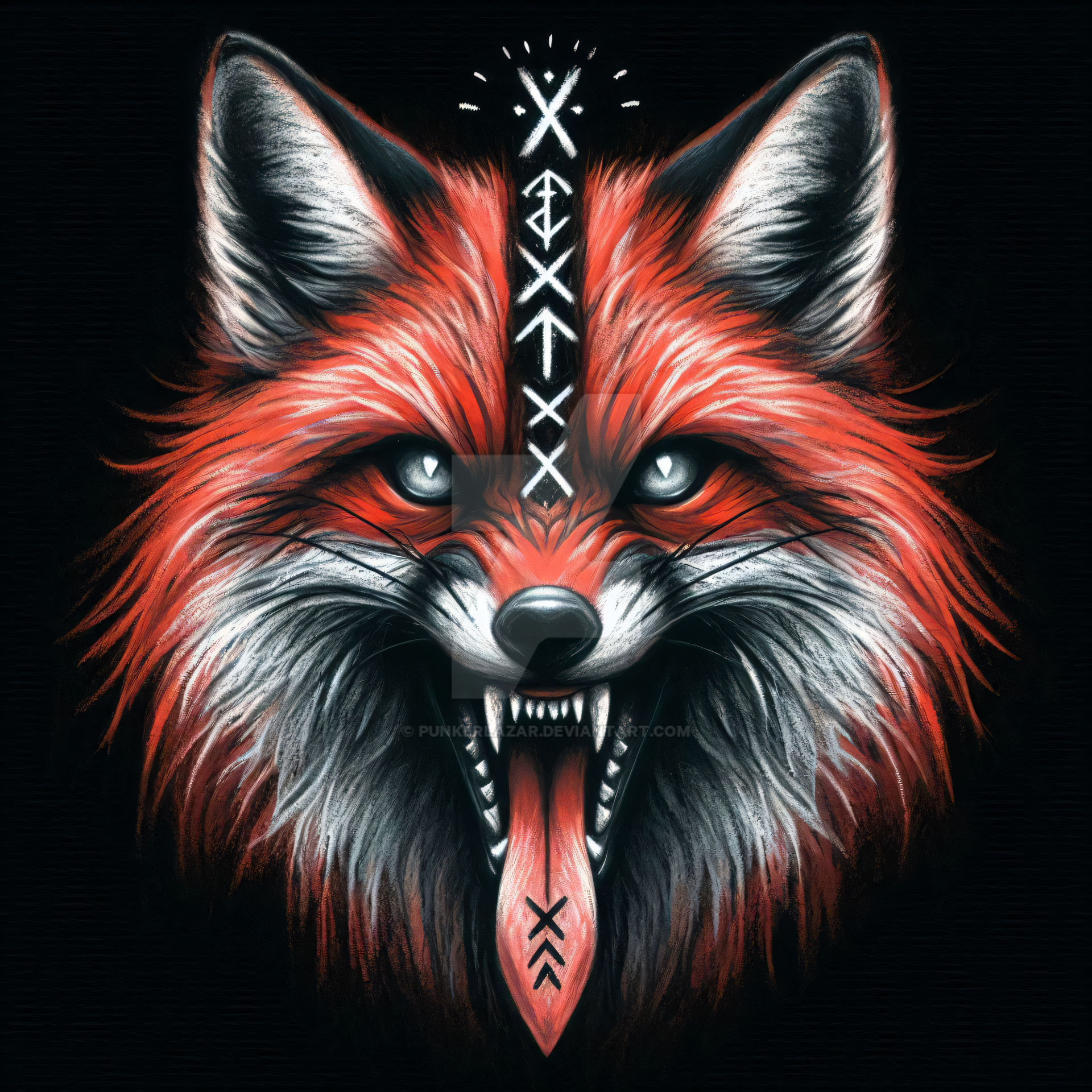 Fox Rune Drawing Red Fox of the Rune (3) by PunkerLazar on DeviantArt