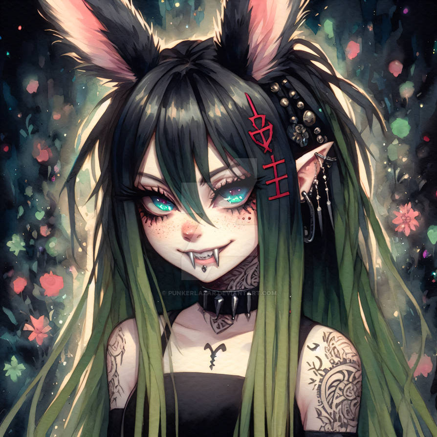 Fantasy Rabbit girl Portrait (3) by PunkerLazar on DeviantArt