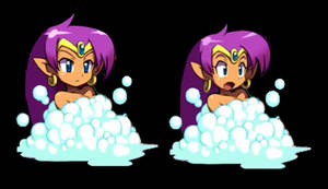 Shantae bathing hair undone