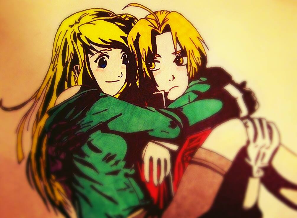 edward elric and winry rockbell edited