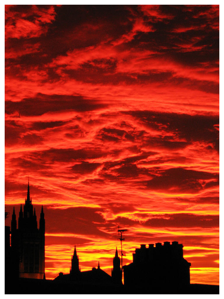 Red sky at night....