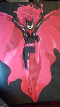 Batwoman dramatically posing