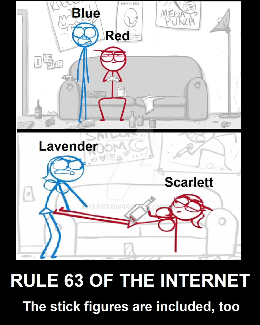 Rule 63 < Rule 63 is an Internet meme that states that, as a rule