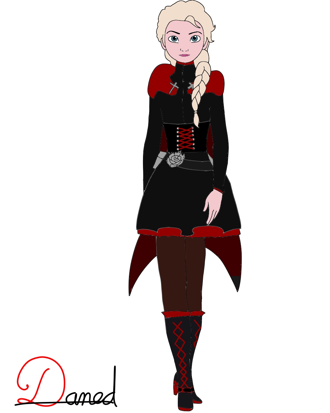 Frozen Ruby Frozen Elsa as Ruby Rose 1 by Danyd10 on DeviantArt