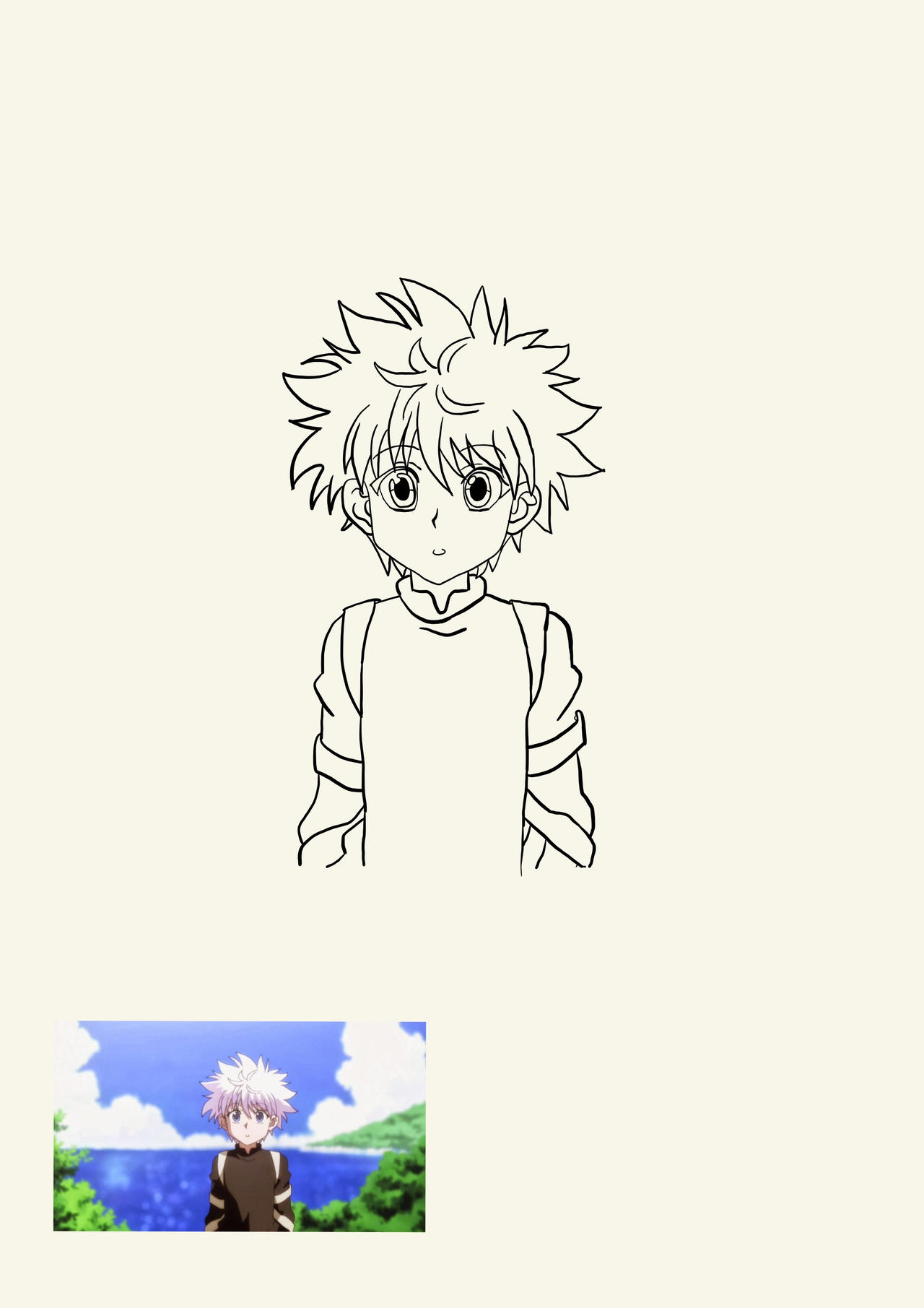 Killua - Line Art by SapirAngel on DeviantArt