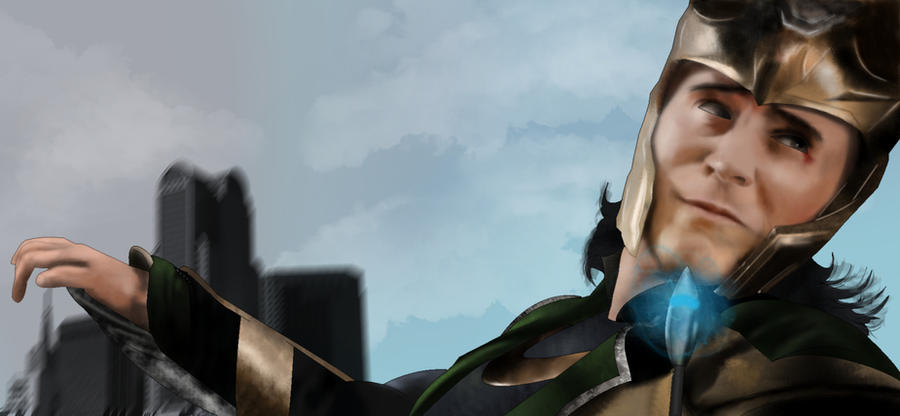 Loki Using Computer LOKI digital by KonanBases on DeviantArt