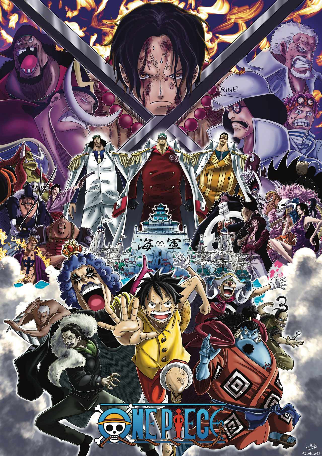 One Piece Arc Marineford OP Marine Ford by ZoroDaSH on DeviantArt