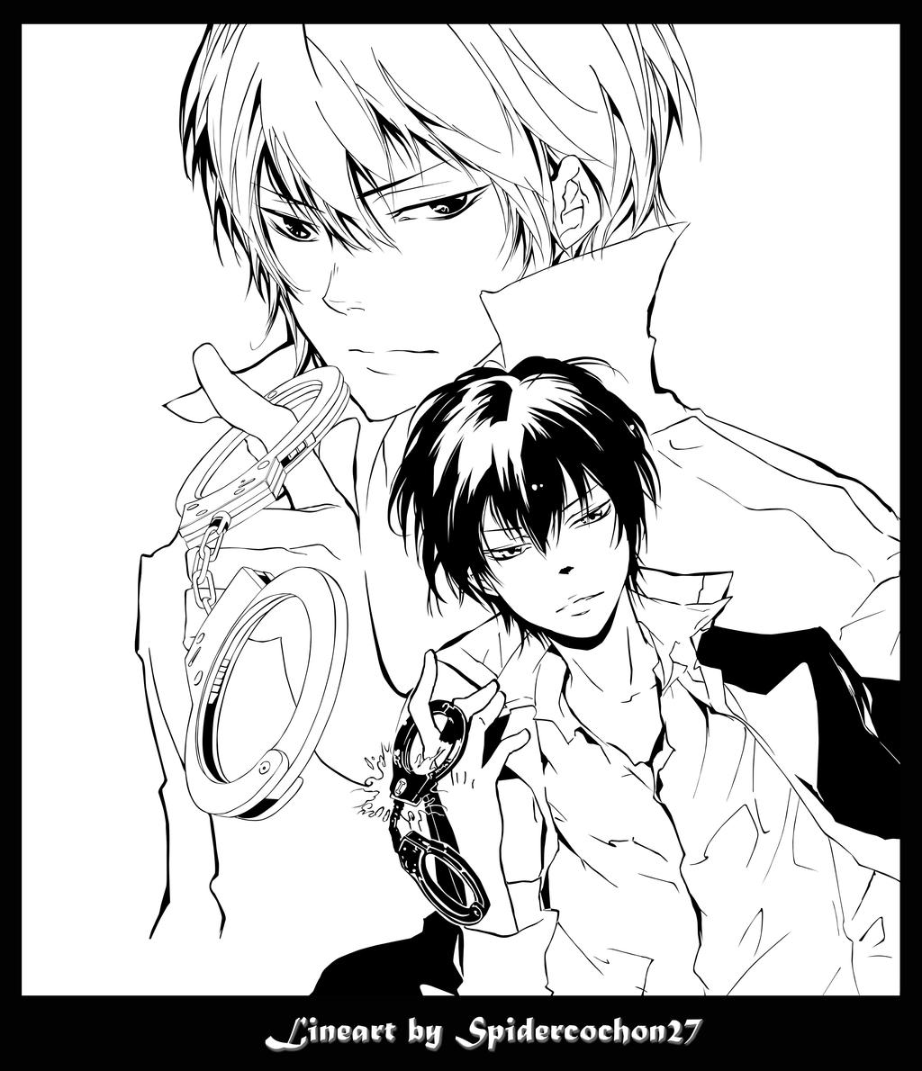 Line art Hibari KHR 260