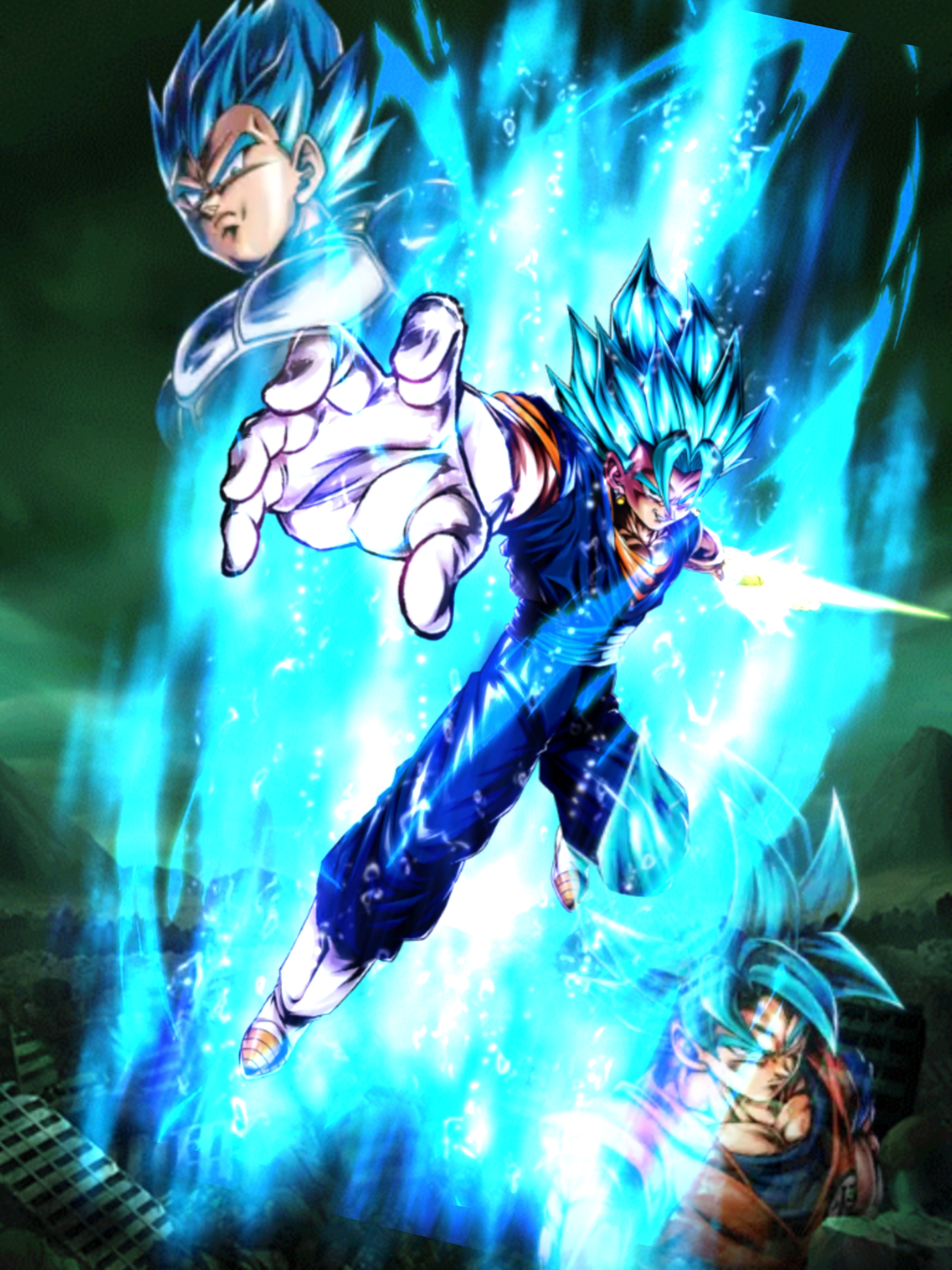 GOGETA BLUE AND VEGITO BLUE by OGKARTOON on DeviantArt