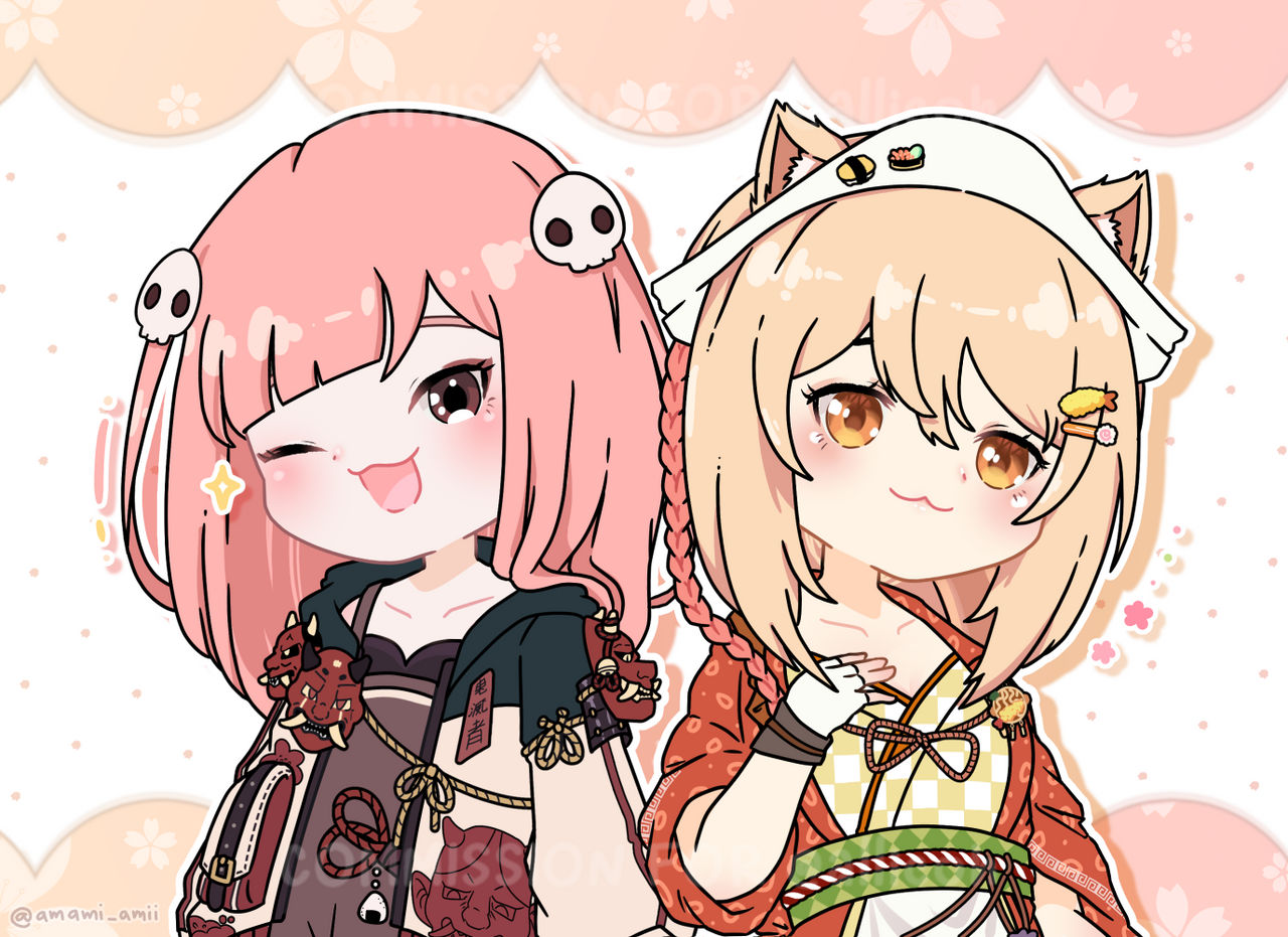 Alli and Ebiko Vtuber by amamiamii on DeviantArt