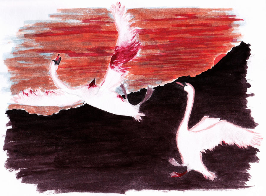 Swan Falling Swan Song : Fall by GhostDoll92 on DeviantArt