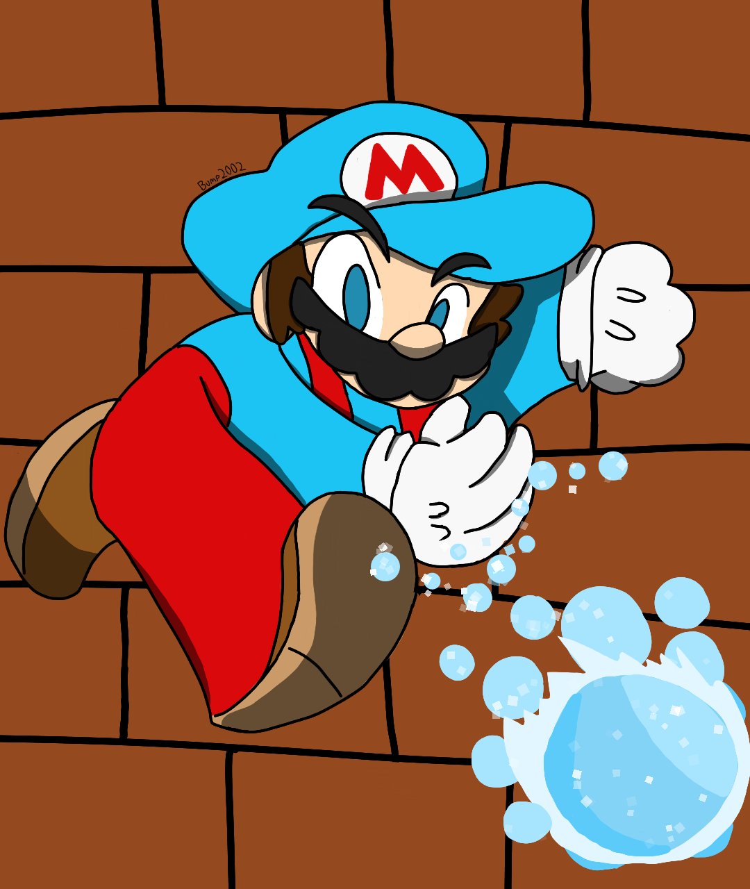 Ice Mario by Bumpadump2002 on DeviantArt