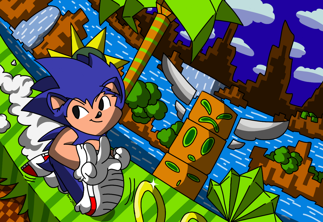 Sonic the Hedgehog - Green Hill Zone by SonicDash57 on DeviantArt
