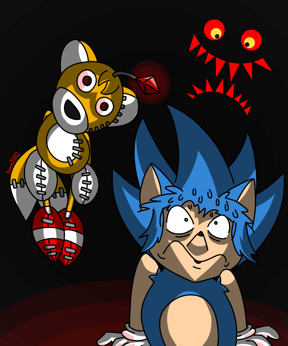 Sonic.exe vs Tails Doll (Sonic Creepypasta) by Zelrom on DeviantArt