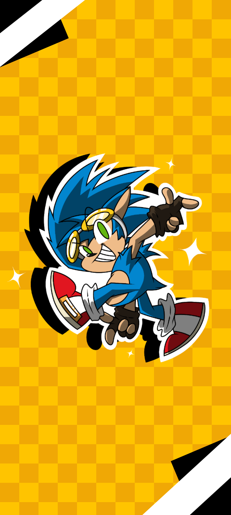 Sonic Adventure Pose Phone Wallpaper