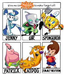 Six Fanarts #8-Nickelodeon