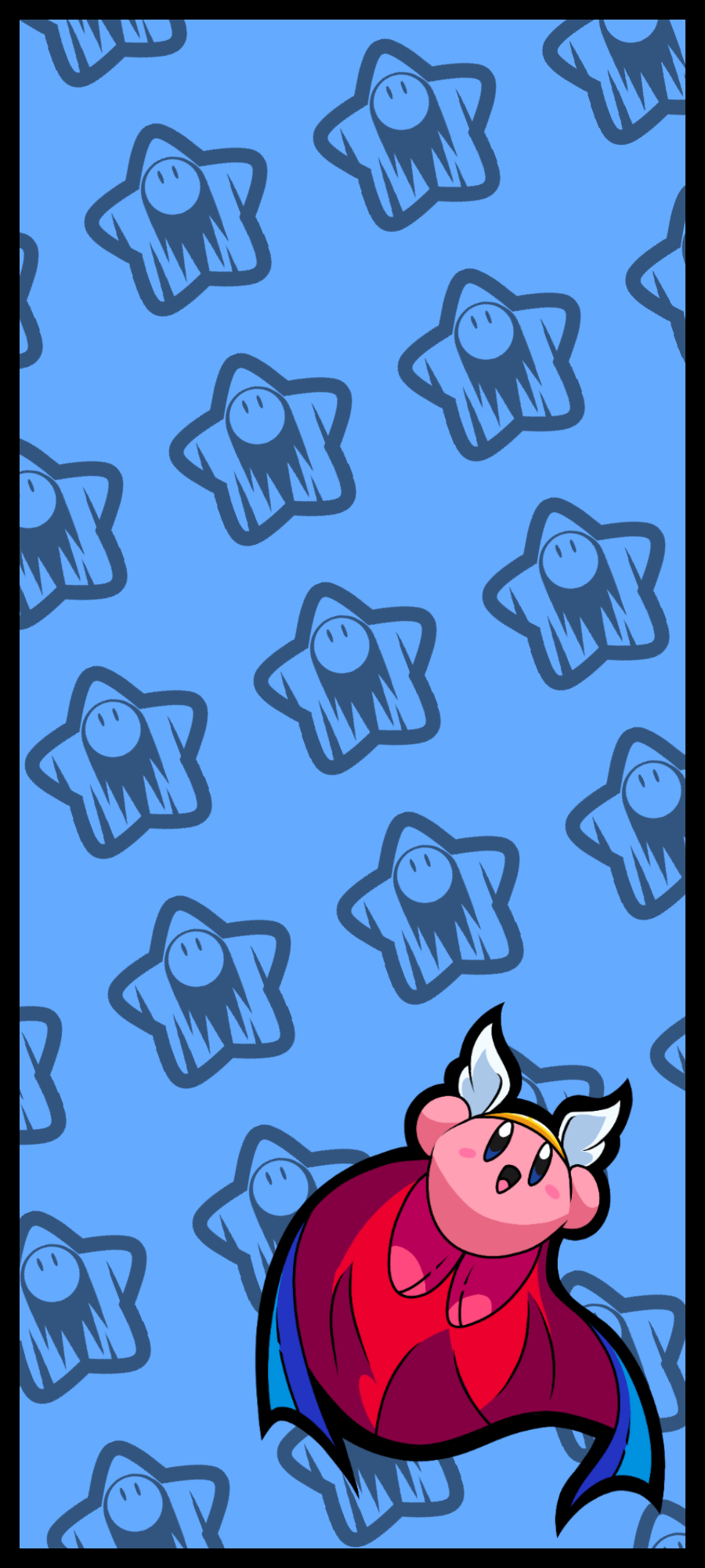 Hi-Jump Kirby Phone Wallpaper