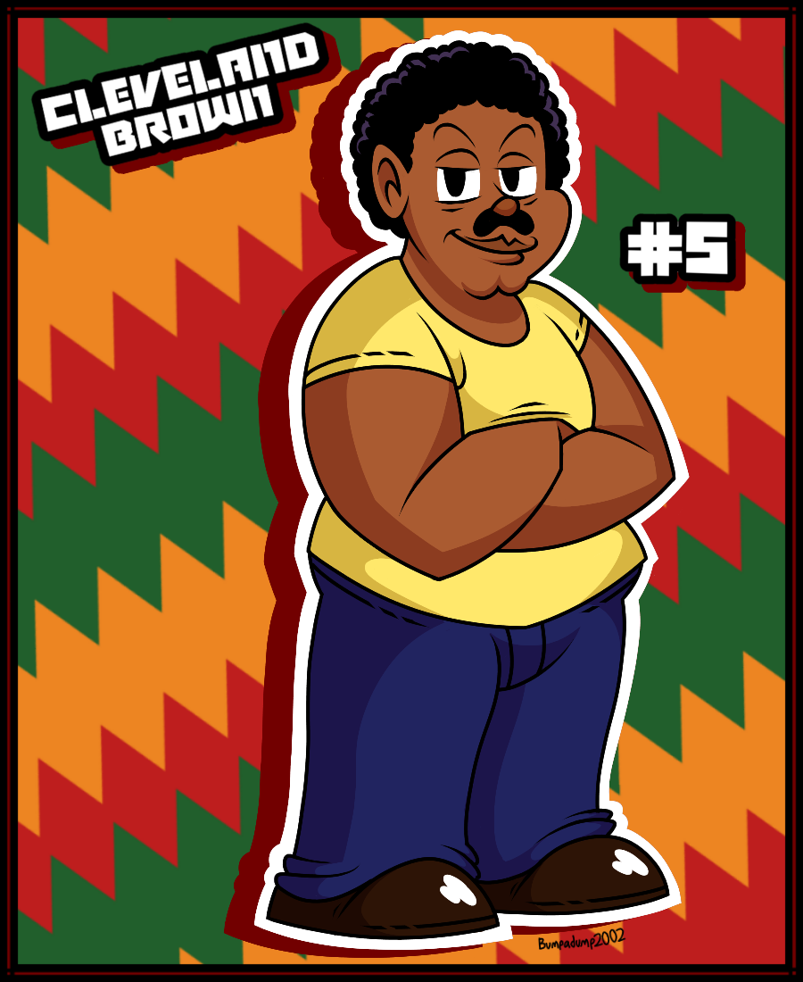#5- Cleveland Brown (Six Fanarts #10) by Bumpadump2002 on DeviantArt
