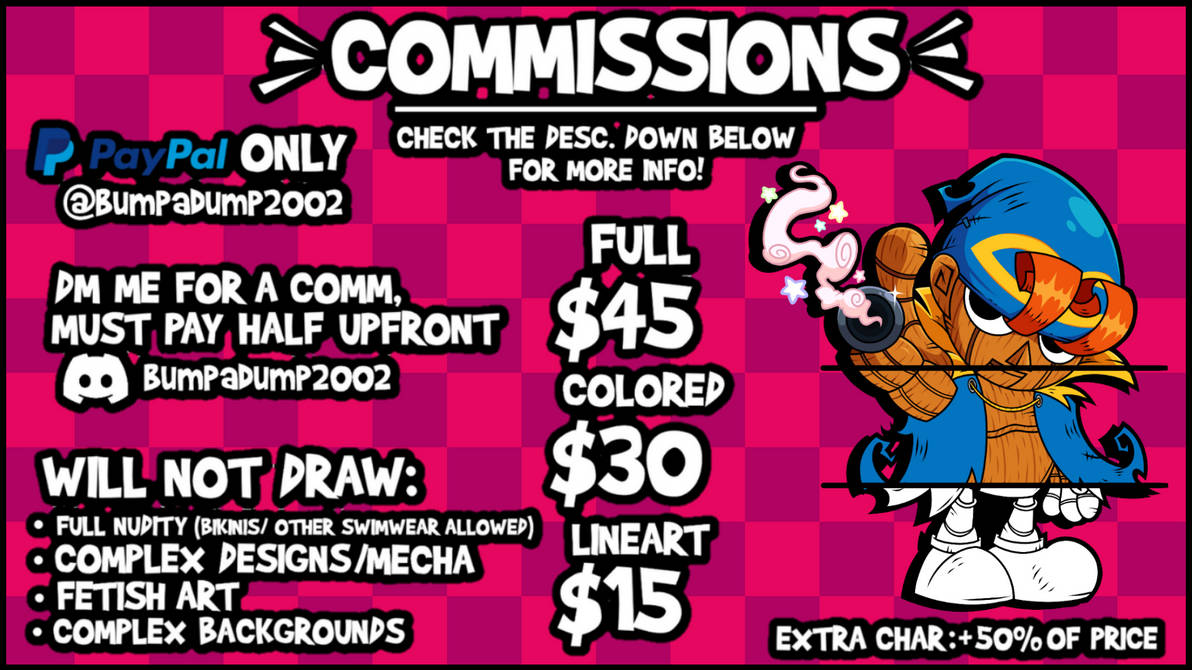 I'm Reopening My Commissions!
