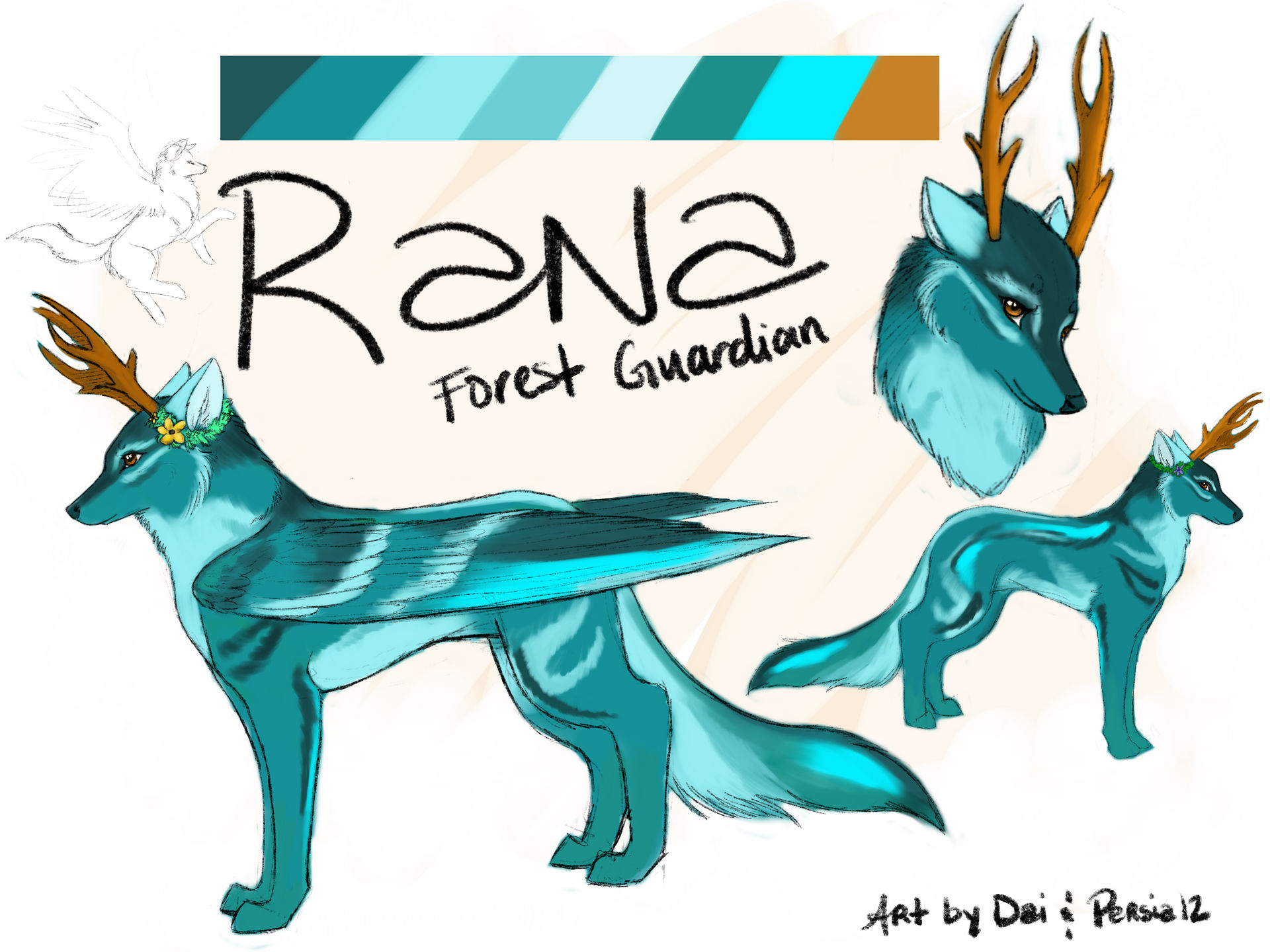 Rana finished by DaimienNight on DeviantArt