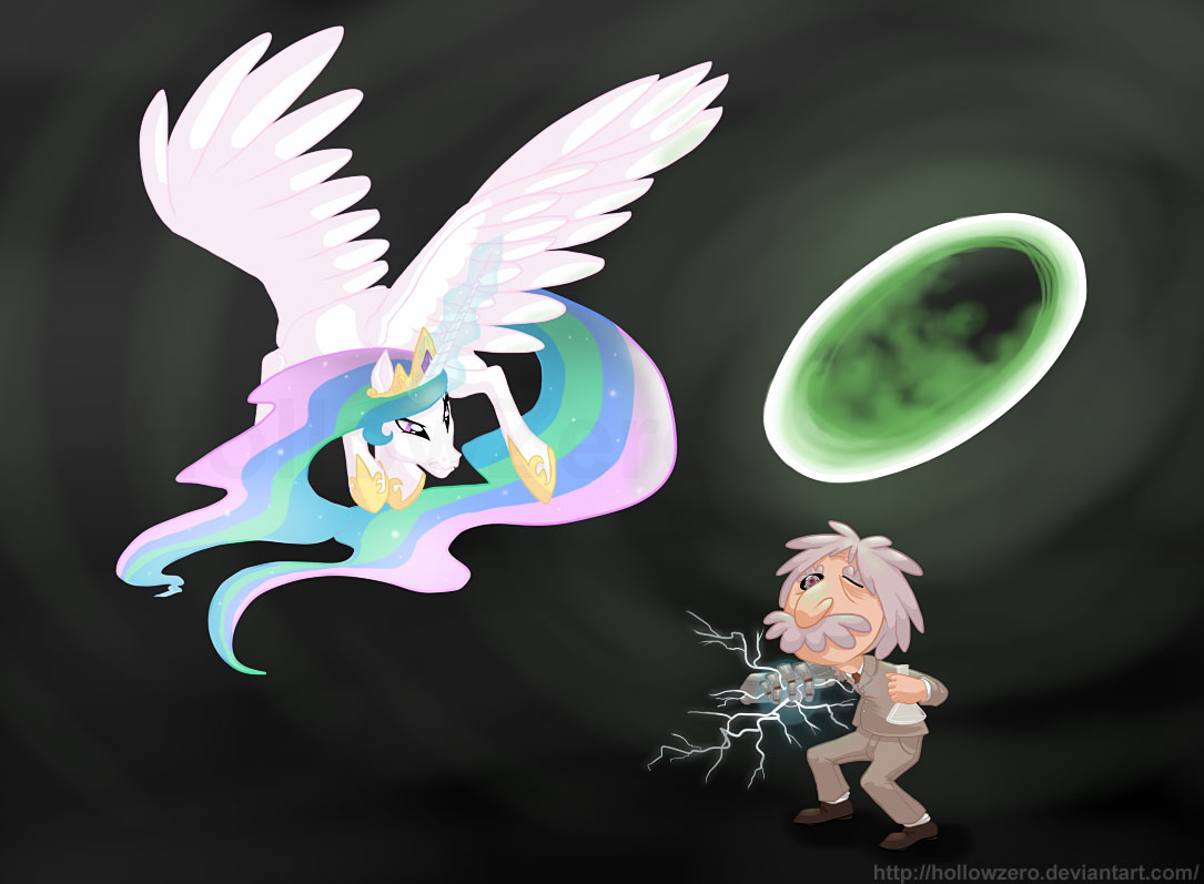 Princess Celestia vs. Cyborg Albert Einstein