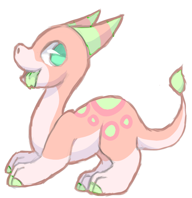 [CLOSED] AUCTION - Pastel dragon