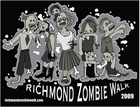 Richmond Zombie Walk BW