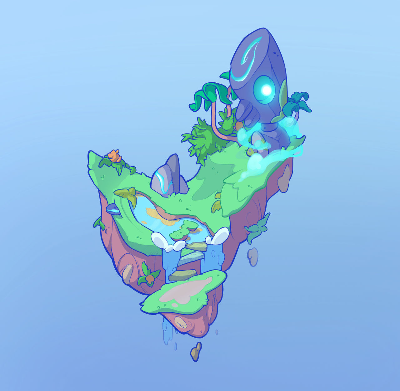 Deviantart Island Floating island by SaintBee on DeviantArt