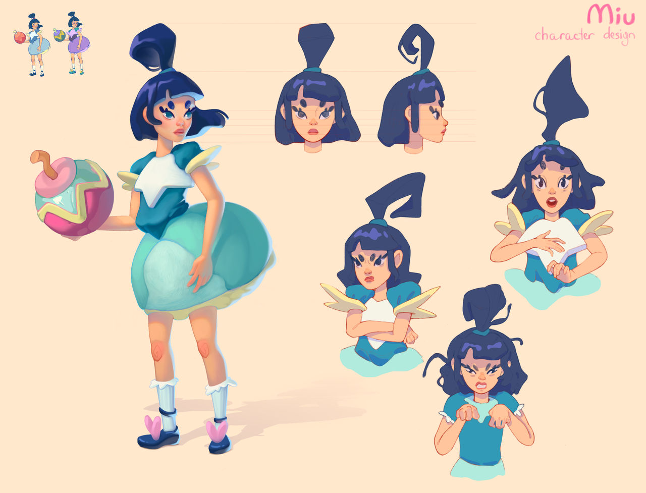 Miu characher design by SaintBee on DeviantArt