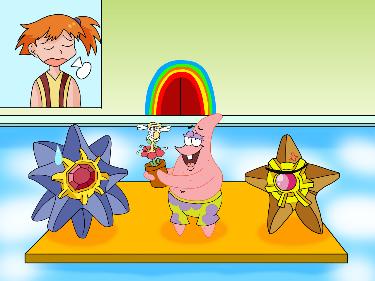 Patrick Touch Deviantart Patrick's New Crush Remake by AfroOtaku917 on DeviantArt