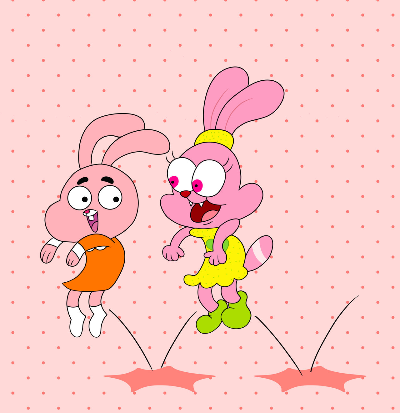 Pink Bunny Hop by AfroOtaku917 on DeviantArt