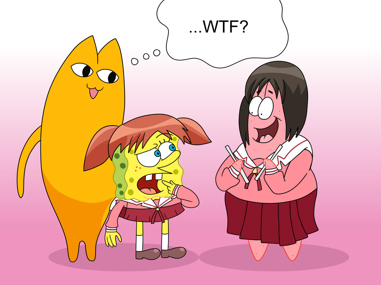 Spongefoo SpongeChiyo SquareFuko by AfroOtaku917 on DeviantArt