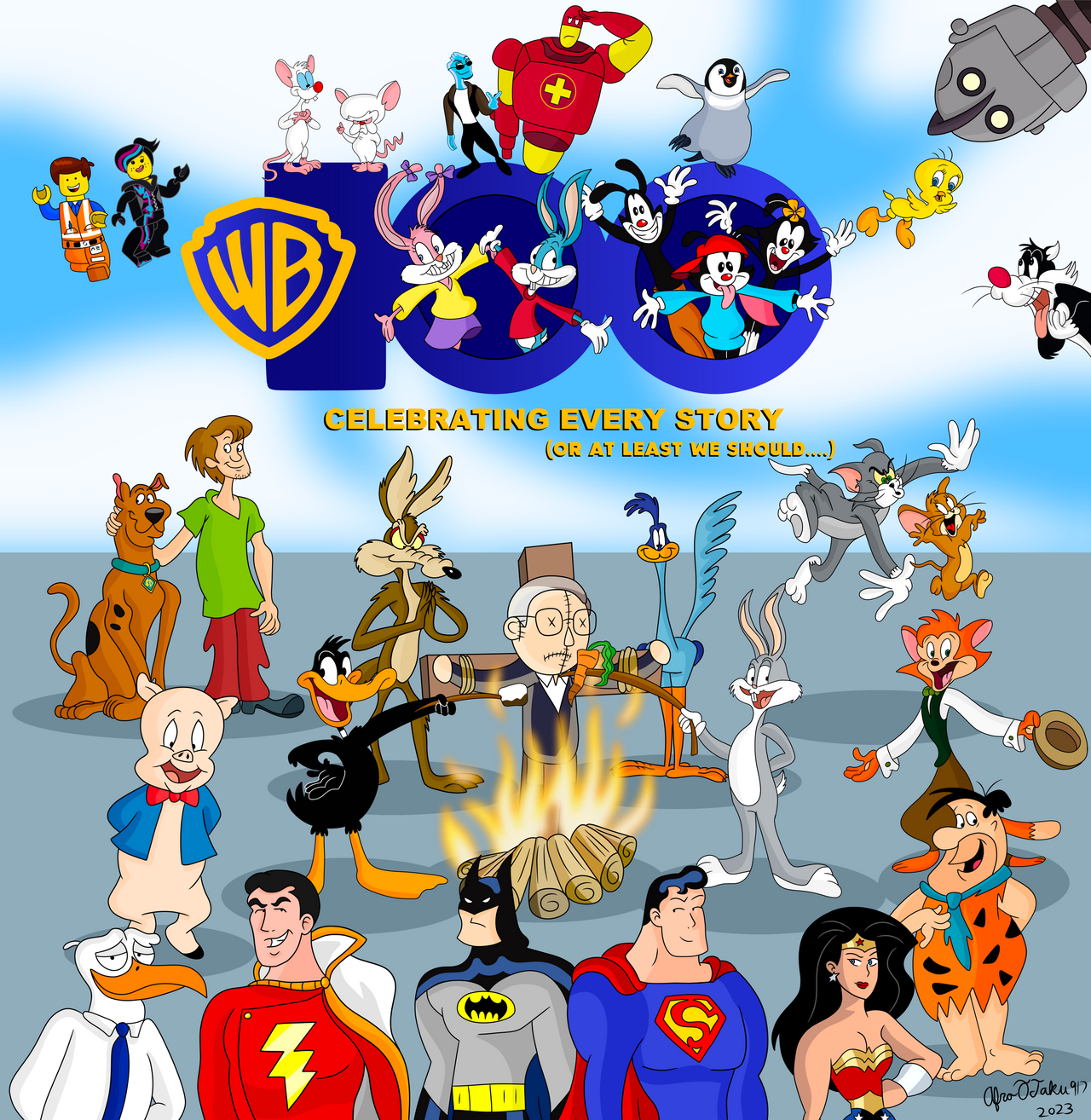 100 Years of Warner Bros. by AfroOtaku917 on DeviantArt