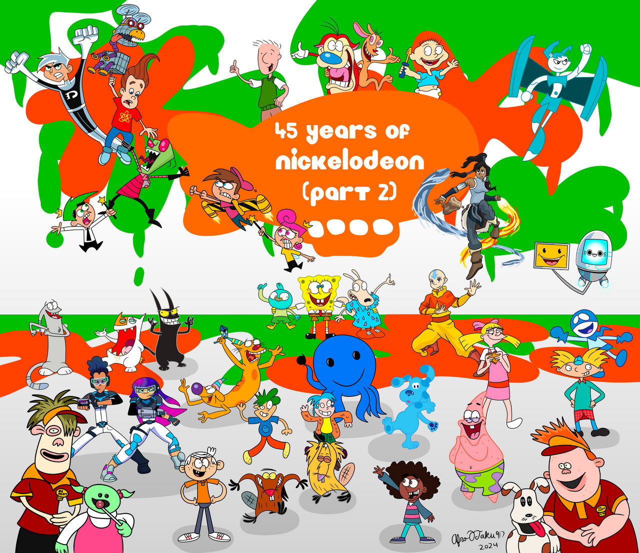 Nick Deviantart 45 Years of Nickelodeon Part 2 by AfroOtaku917 on DeviantArt