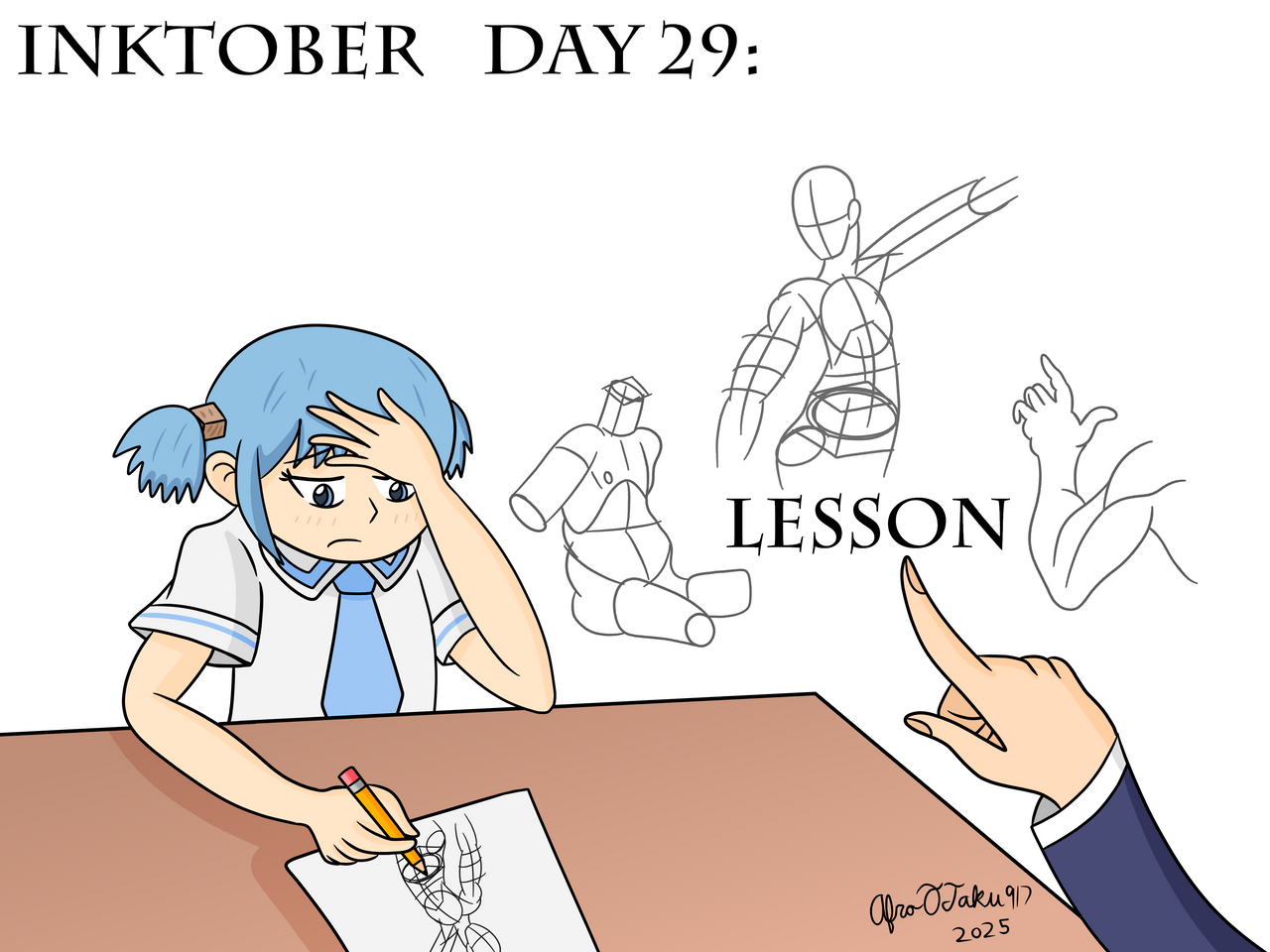 Lesson Inktober Inktober 2025: Lessons by AfroOtaku917 on DeviantArt