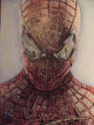 The amazing Spider-Man biro drawing