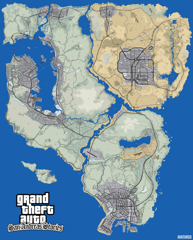 GTA 5 VS GTA SAN ANDREAS DEFINITIVE EDITION : LOS SANTOS MAP PLACES 
