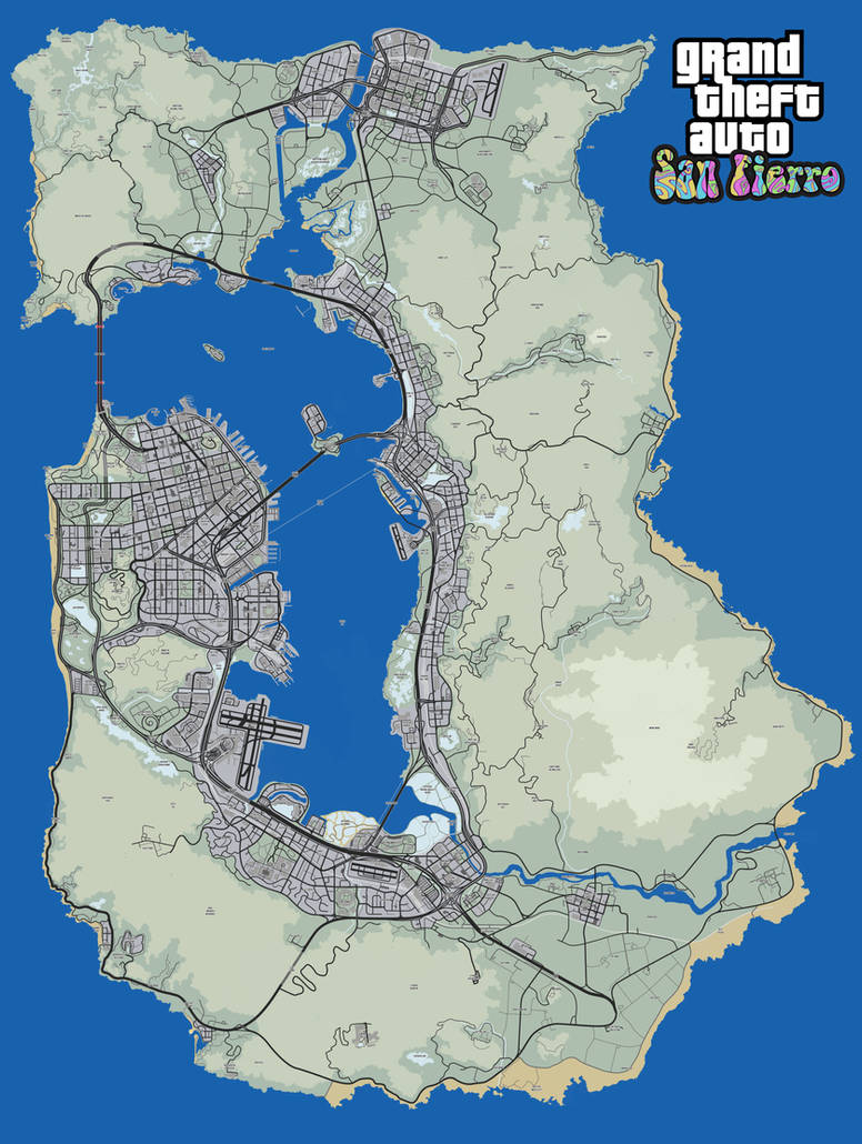 Game Map: Grand Theft Auto V - Atlas View