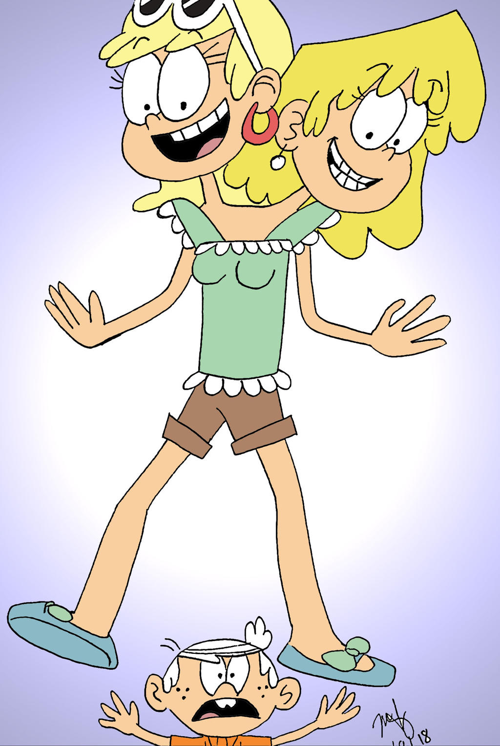 Leni and Lori the Giant by pythonorbit on DeviantArt