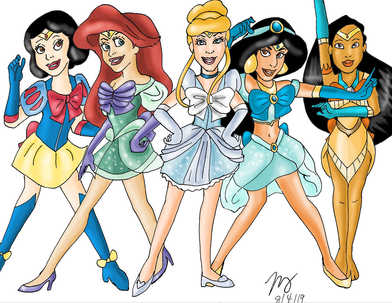 Tm Princess Sailor Moon Disney Princess by pythonorbit on DeviantArt