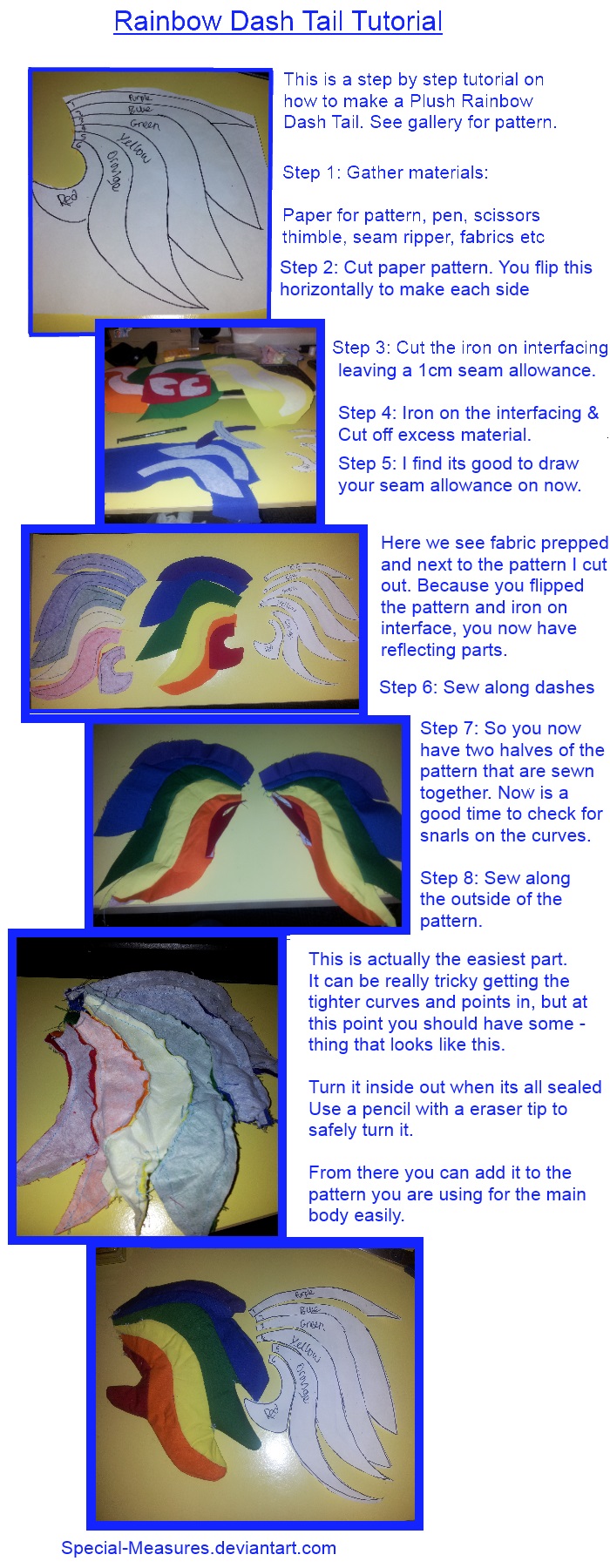 Rainbow Dash Tail Tutorial