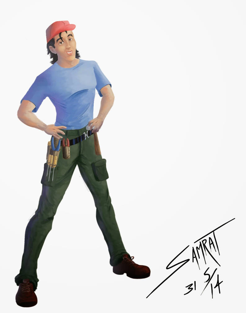 Sam Character Concept Colour Model by DracowormArt on DeviantArt