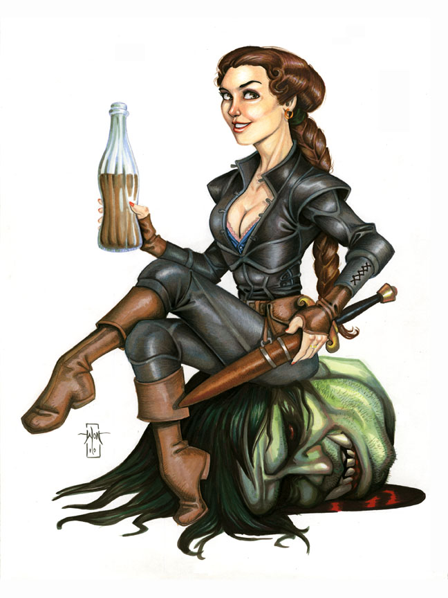 DnD Pinup: The Halfling